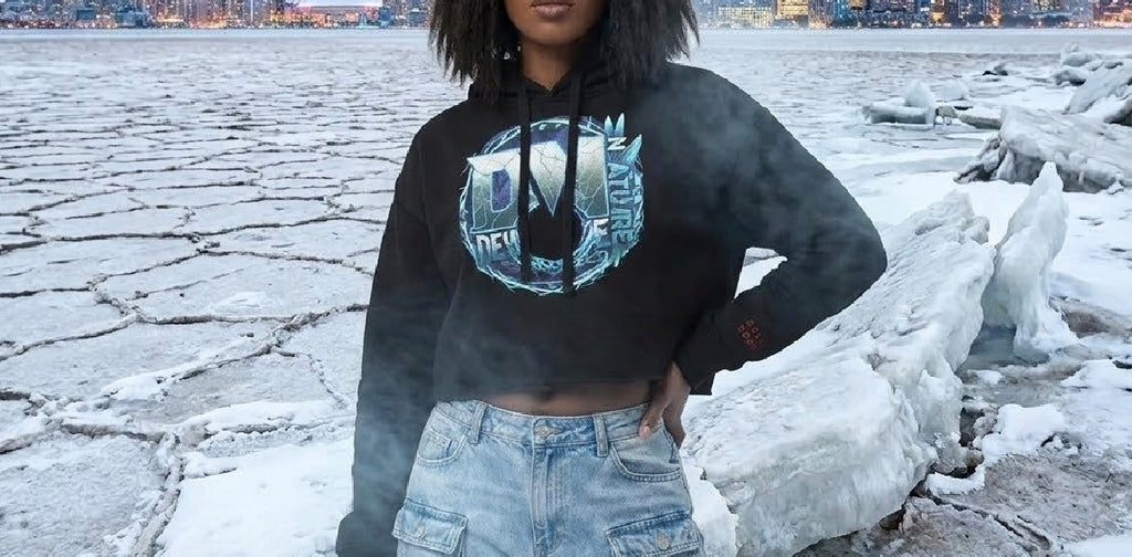 Desolate Nature | Woman’s Graphic Crop Hoodie